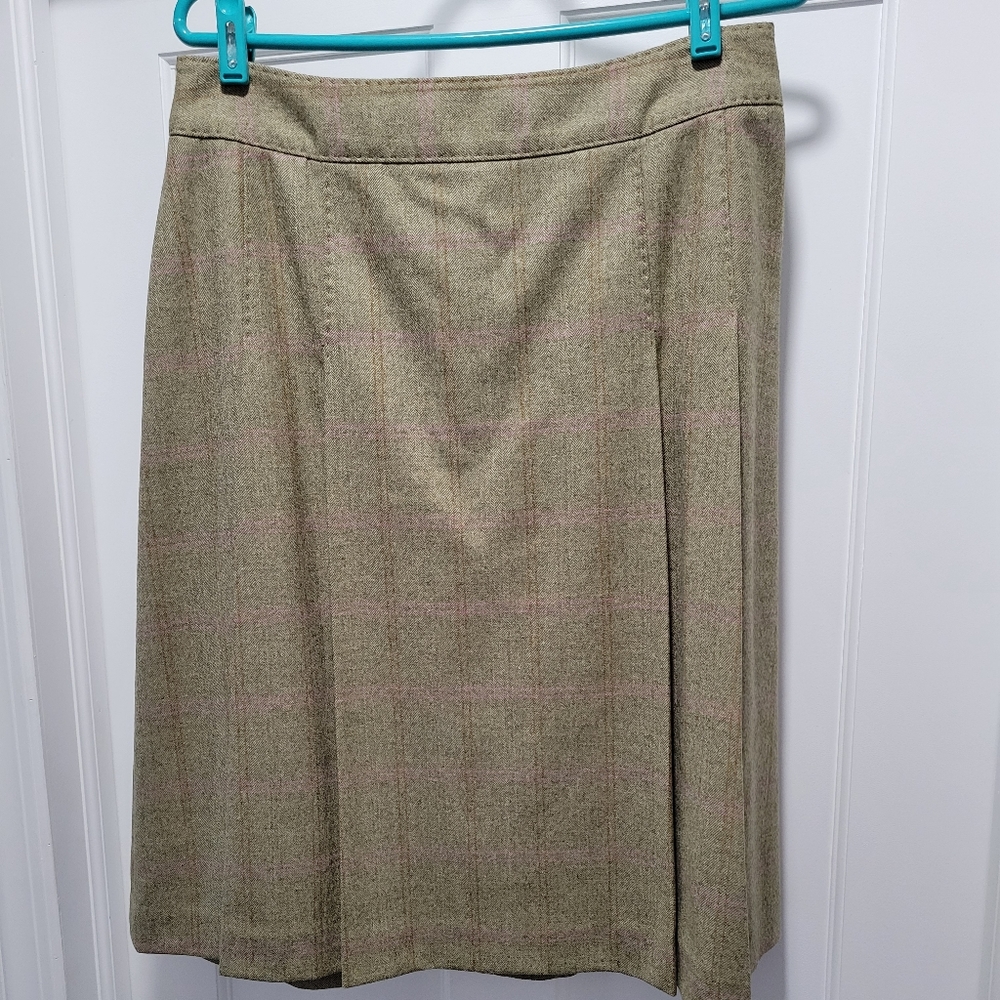 Brooks Brothers Wool pleated skirt